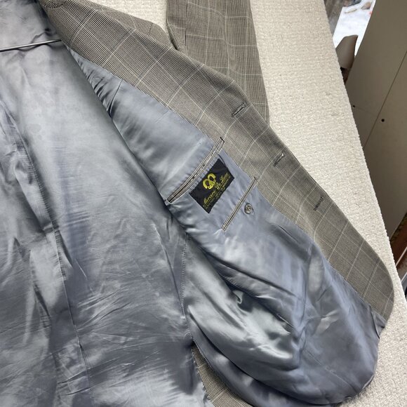 Jack Victor Collection Mens Sports Coat Jacket Listonwood 40R Wool Plaid Preppy - Picture 11 of 15